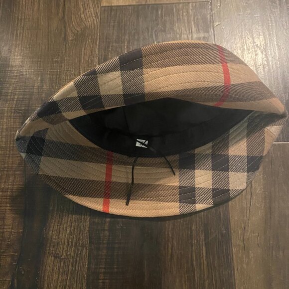 New Women’s Faux Suede Plaid Bucket Hat – Adjustable Fit - Picture 8 of 10